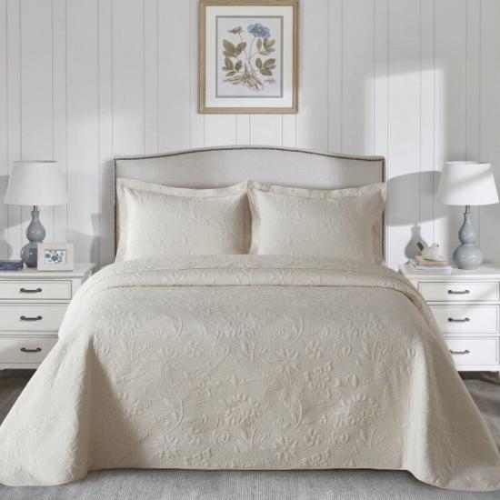 cxmicrotex Jacquard Brodert Quilt Set Luxury Sengetøy Collection