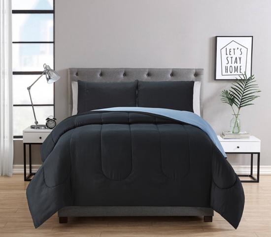 cxmicrotex Reversible 3PC Comforter Solid Sengesett