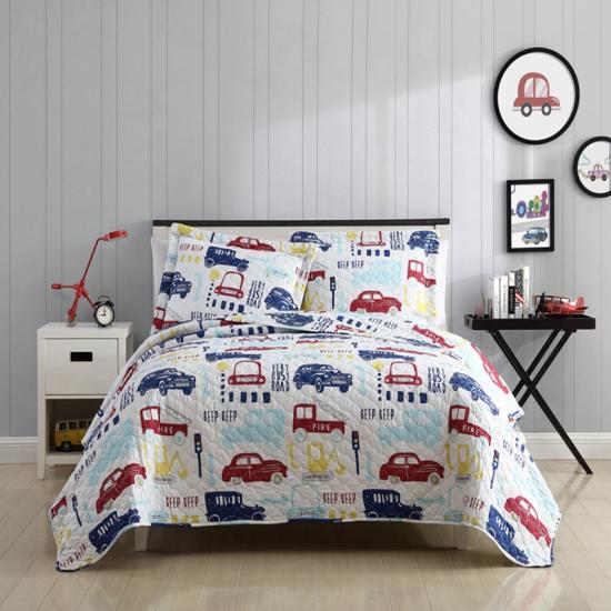cxmicrotex Barn Quilt Bilmønster Trykt Sengeteppe