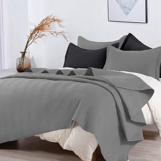 cxmirotex All Season 3PC Pinsonic Quilt Set & Sengetepper