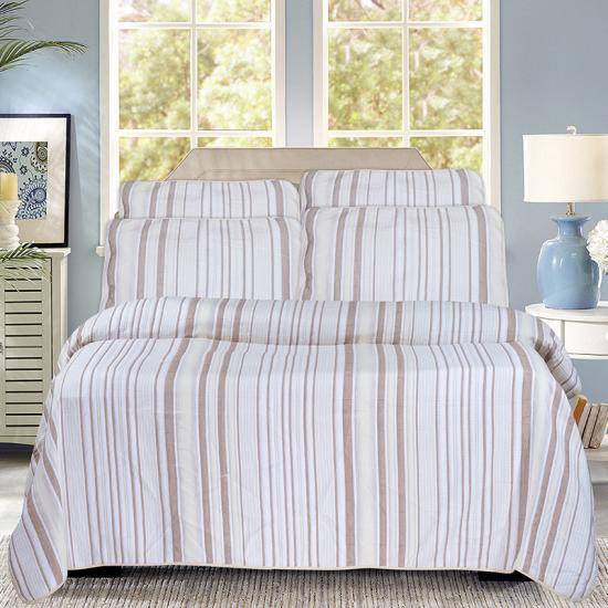 cxmicrotex Jacquard Stripe Lin Sengetøy Collection Quiltet sengeteppe